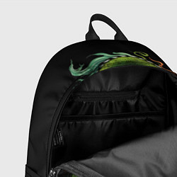 Рюкзак Зеленый дракон символ года, цвет: 3D-принт — фото 2