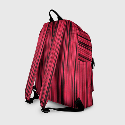 Рюкзак Абстрактные полосы розовые / 3D-принт – фото 2