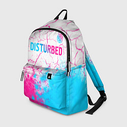 Рюкзак Disturbed neon gradient style посередине