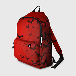 Рюкзак Летучие мыши на красном фоне, цвет: 3D-принт