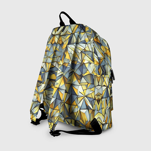 Рюкзак Маленькие золотые треугольники / 3D-принт – фото 2