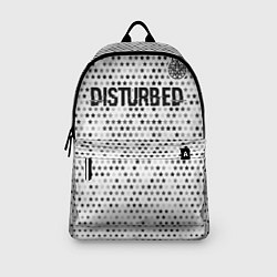 Рюкзак Disturbed glitch на светлом фоне посередине, цвет: 3D-принт — фото 2