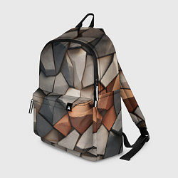 Рюкзак Серые камни, цвет: 3D-принт