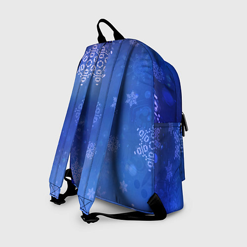 Рюкзак Декоративные снежинки на фиолетовом / 3D-принт – фото 2