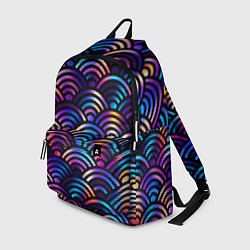 Рюкзак Разноцветные волны-чешуйки