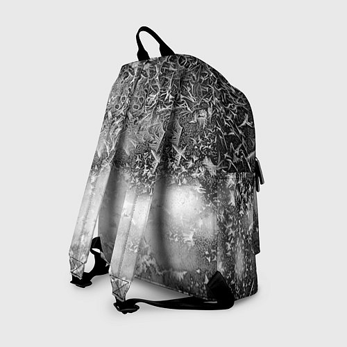 Рюкзак Серый лёд и снежинки / 3D-принт – фото 2