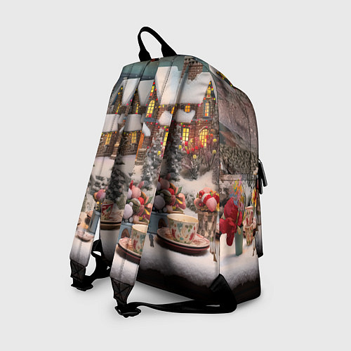 Рюкзак Объемные новогодние домики / 3D-принт – фото 2