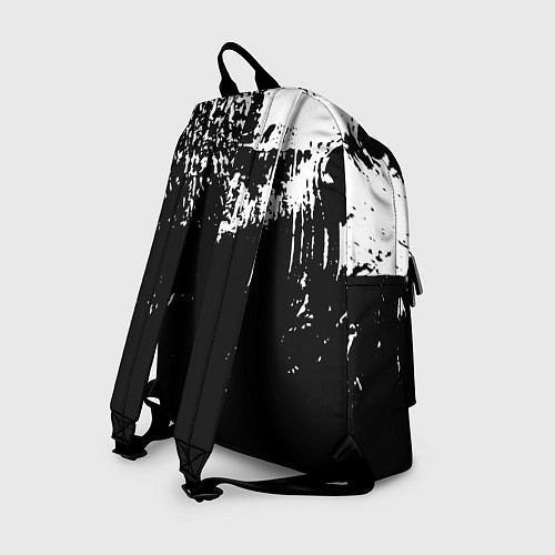 Рюкзак Черно-белый гранж текстуры дерева / 3D-принт – фото 2