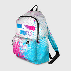 Рюкзак Hollywood Undead neon gradient style посередине, цвет: 3D-принт
