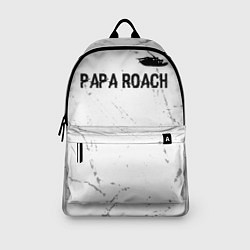 Рюкзак Papa Roach glitch на светлом фоне посередине, цвет: 3D-принт — фото 2