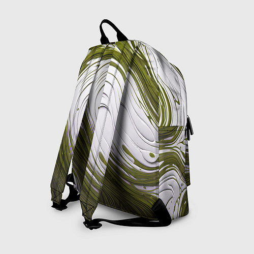 Рюкзак Бело-зеленая краска / 3D-принт – фото 2