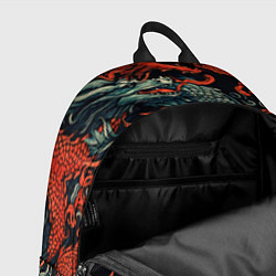 Рюкзак Красный и серый дракон, цвет: 3D-принт — фото 2