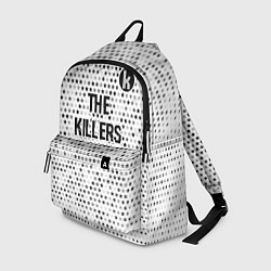 Рюкзак The Killers glitch на светлом фоне посередине, цвет: 3D-принт