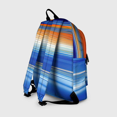 Рюкзак Оранжевые и синий градиент / 3D-принт – фото 2