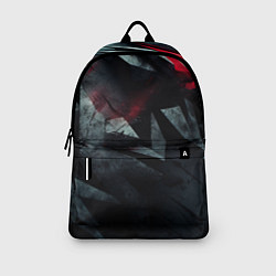 Рюкзак Черная металлическая с красной вставкой, цвет: 3D-принт — фото 2