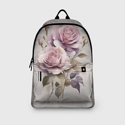 Рюкзак Нежные розовые розы на стене, цвет: 3D-принт — фото 2