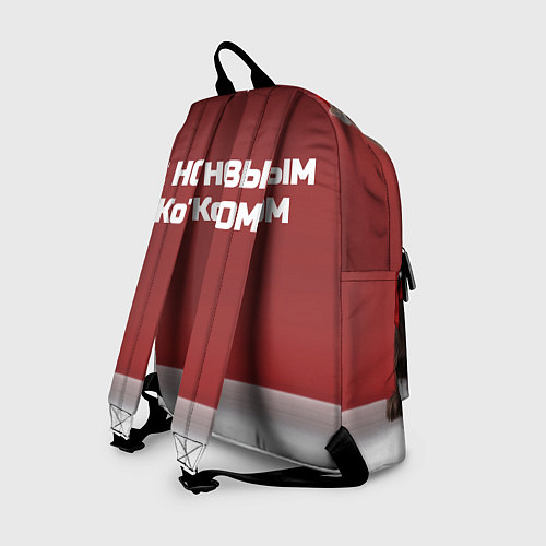 Рюкзак С новым котом - два кота в костюмах Санты / 3D-принт – фото 2