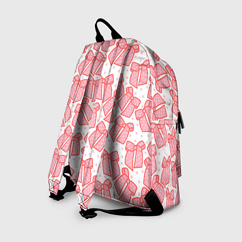 Рюкзак Узор с розовыми бантами в горошек / 3D-принт – фото 2