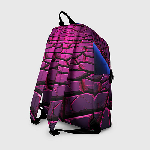 Рюкзак Фиолетовая абстрактная плитка / 3D-принт – фото 2