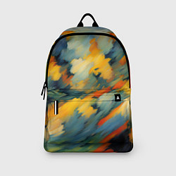 Рюкзак Жёлтые и синие мазки, цвет: 3D-принт — фото 2