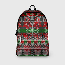 Рюкзак Вязанный орнамент узор, цвет: 3D-принт — фото 2