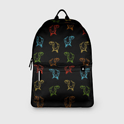 Рюкзак Паттерн драконы на черном, цвет: 3D-принт — фото 2