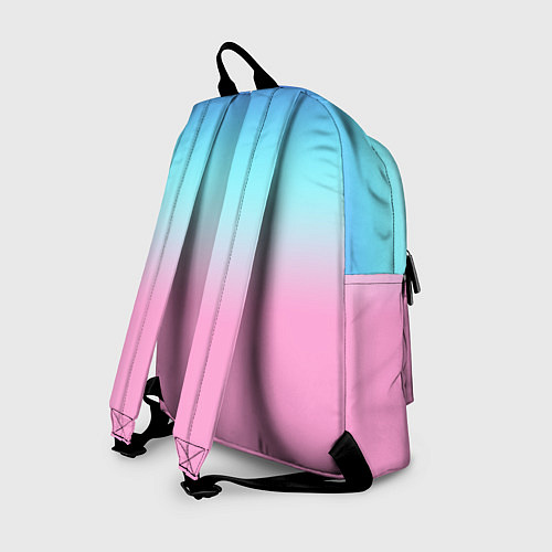 Рюкзак Синий и голубо-розовый градиент / 3D-принт – фото 2