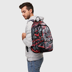 Рюкзак Адский доспех в царапинах, цвет: 3D-принт — фото 2