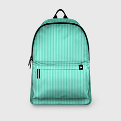 Рюкзак Мятный тонкие полосы, цвет: 3D-принт — фото 2