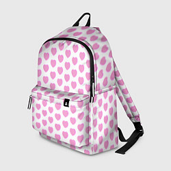 Рюкзак Нежные розовые сердечки, цвет: 3D-принт