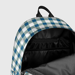 Рюкзак Белый в синюю полоску, цвет: 3D-принт — фото 2