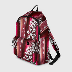 Рюкзак Розы и снежинки, цвет: 3D-принт