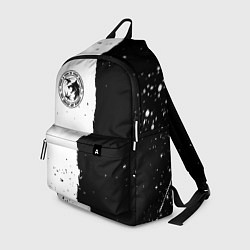 Рюкзак Ведьмак лого черно белые, цвет: 3D-принт