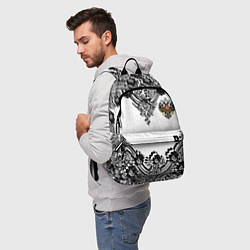 Рюкзак Имперский узор Россия герб патриотизм, цвет: 3D-принт — фото 2