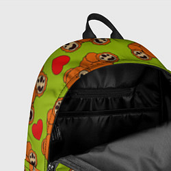 Рюкзак Плюшевые мишки и сердечки, цвет: 3D-принт — фото 2