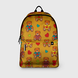 Рюкзак Игрушечные мишки и разноцветные сердца, цвет: 3D-принт — фото 2