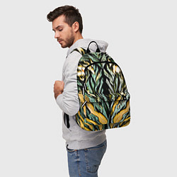 Рюкзак Камень и жёлтый огонь, цвет: 3D-принт — фото 2