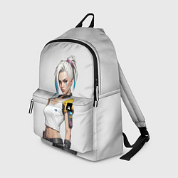 Рюкзак Девушка в белом топе Cyberpunk 2077, цвет: 3D-принт