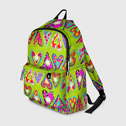 Рюкзак Разноцветные сердца в мексиканском стиле, цвет: 3D-принт