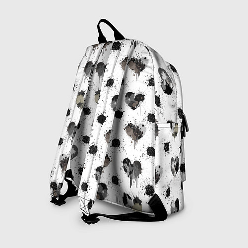 Рюкзак Брызги и капли в форме сердечки / 3D-принт – фото 2