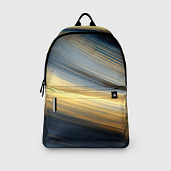 Рюкзак Синяя и желтая изогнутая абстракция, цвет: 3D-принт — фото 2