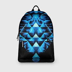 Рюкзак Синие абстрактные ромбики, цвет: 3D-принт — фото 2