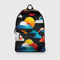 Рюкзак Цветные облака в черном небе, цвет: 3D-принт — фото 2