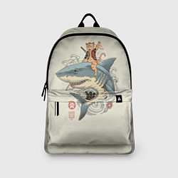 Рюкзак Кот якудза верхом на акуле, цвет: 3D-принт — фото 2