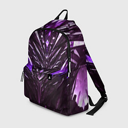 Рюкзак Фиолетовые кристаллы и камень, цвет: 3D-принт