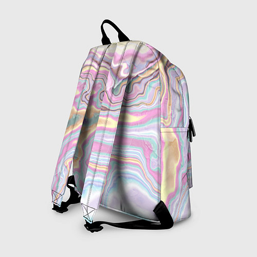 Рюкзак Мрамор узор разноцветный / 3D-принт – фото 2