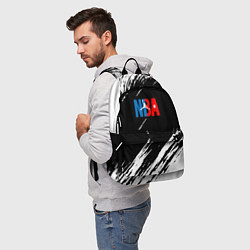 Рюкзак Basketball текстура краски nba, цвет: 3D-принт — фото 2