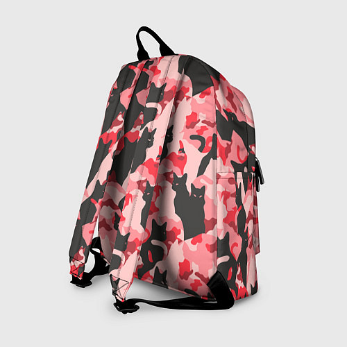 Рюкзак Розовый камуфляж из котов / 3D-принт – фото 2