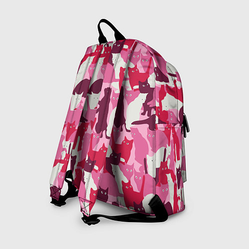 Рюкзак Розовый кошачий камуфляж / 3D-принт – фото 2