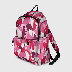 Рюкзак Розовый кошачий камуфляж